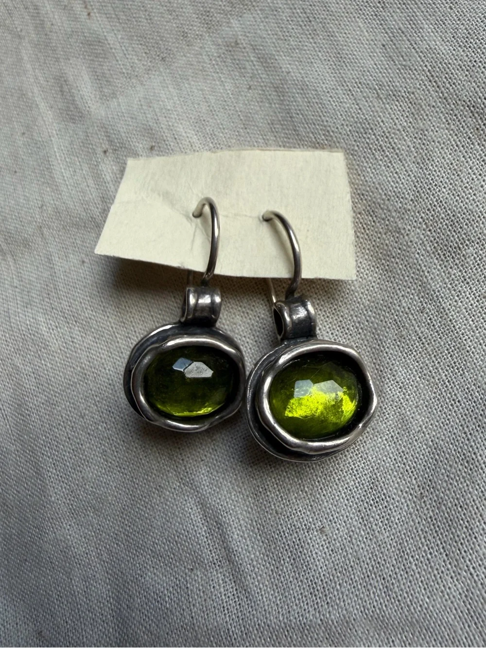 Silpada 'Daintree' Drop Earrings Green Quartz